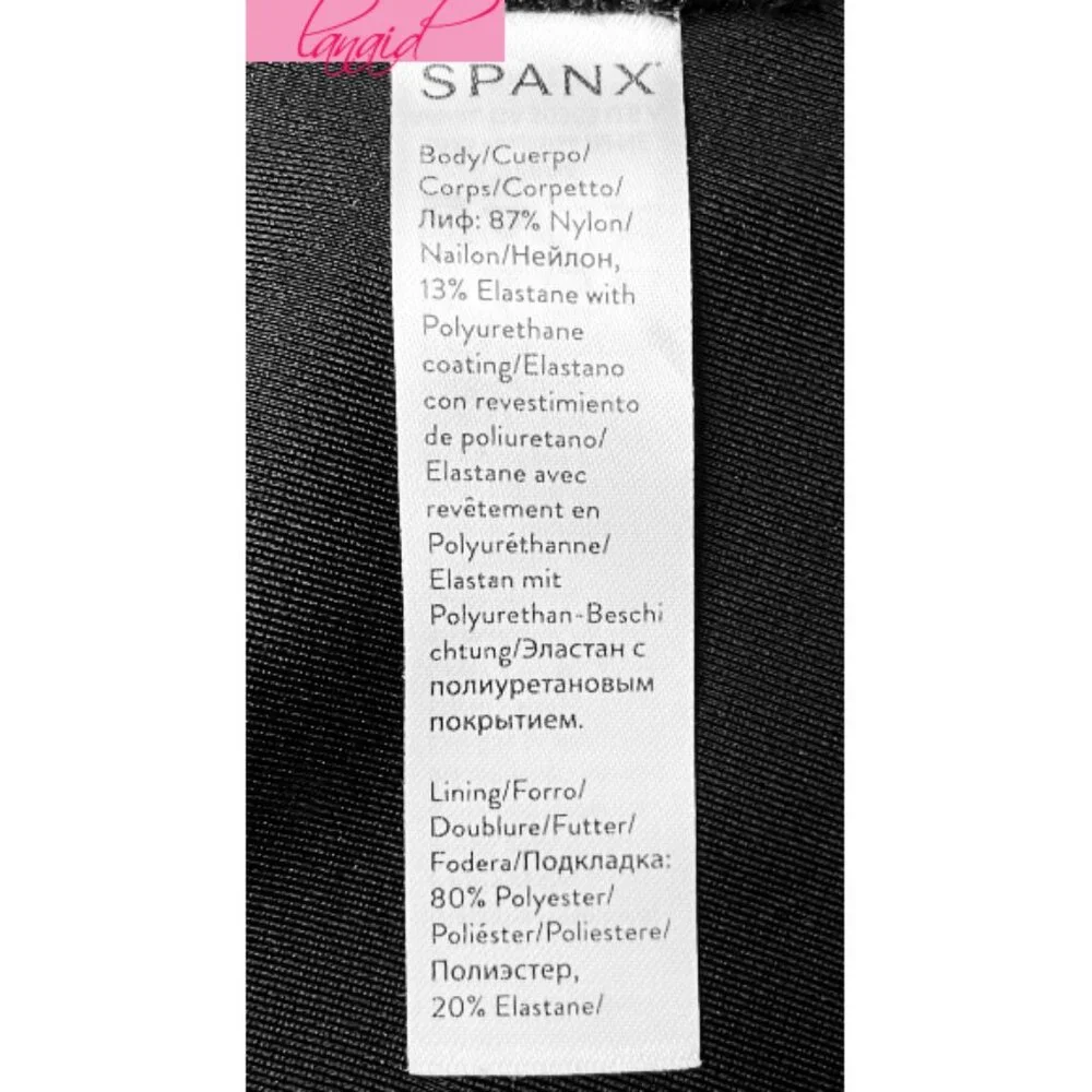 Spanx Faux Leather Pencil Skirt Very Black High-Waist Shiny Stretchy Edgy Midi